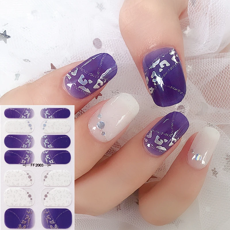 

XYCARE Wholesale Nail Polish Strips Hot Selling Nail Strips Multi Colors Street Gel Nail Strips
