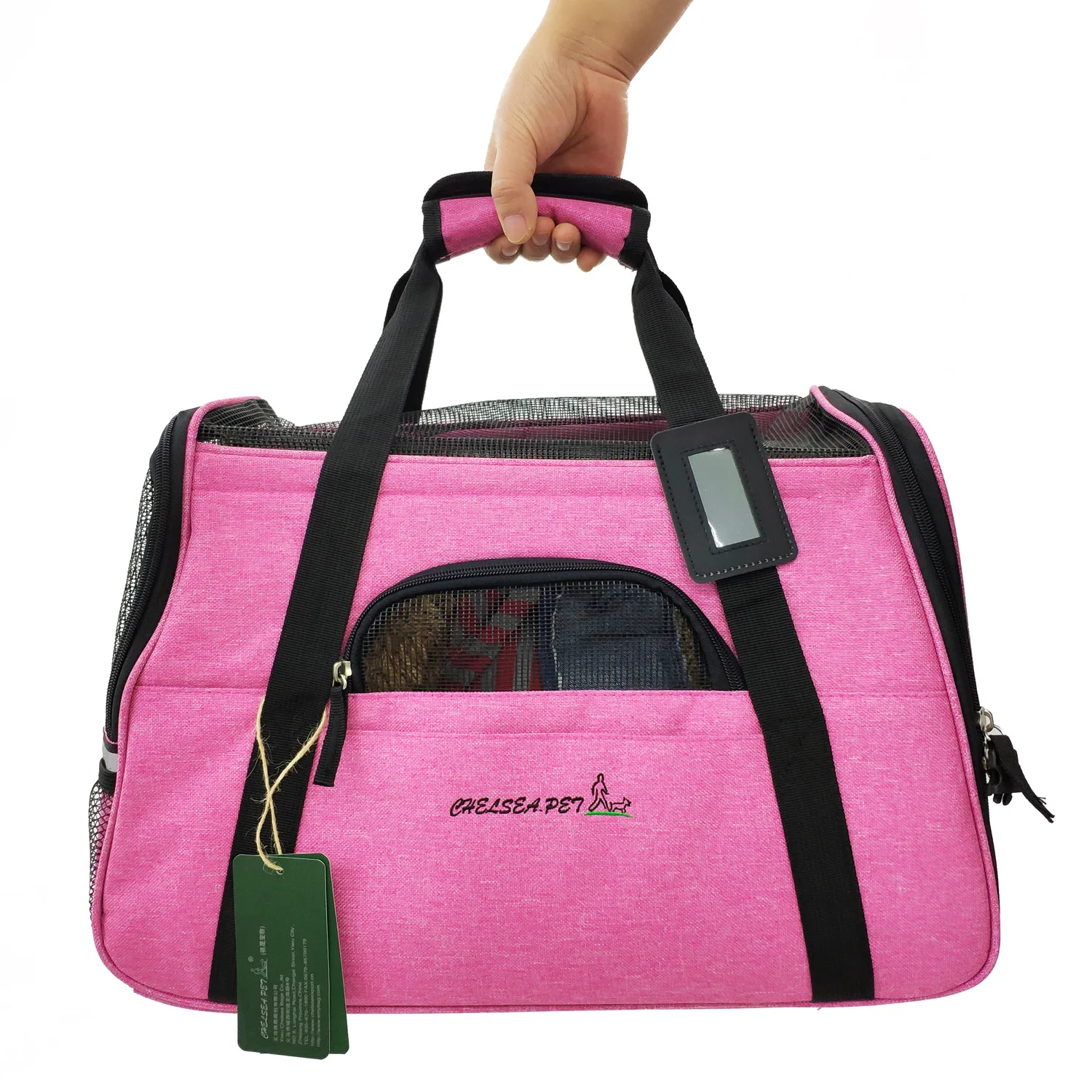 

New wholesale portable breathable pet bag cat bag dog bag, Grey, green, pink,blue