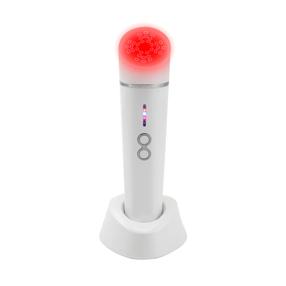 

2022 Glass Massager Head Led Infrared Wand Rejuvenation Device Massage Anti Aging Face Red Light Therapy