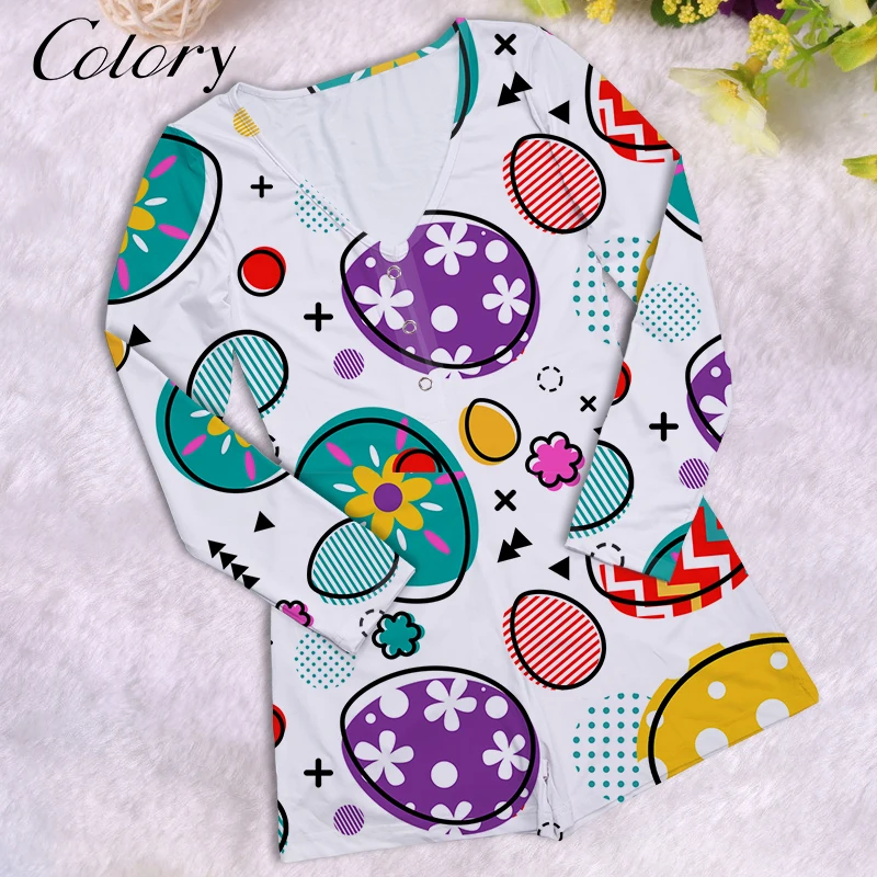 

Colory Kids Sleepwear Dress Sexy Onesie Custom One Piece Jumpsuit, Picture shows