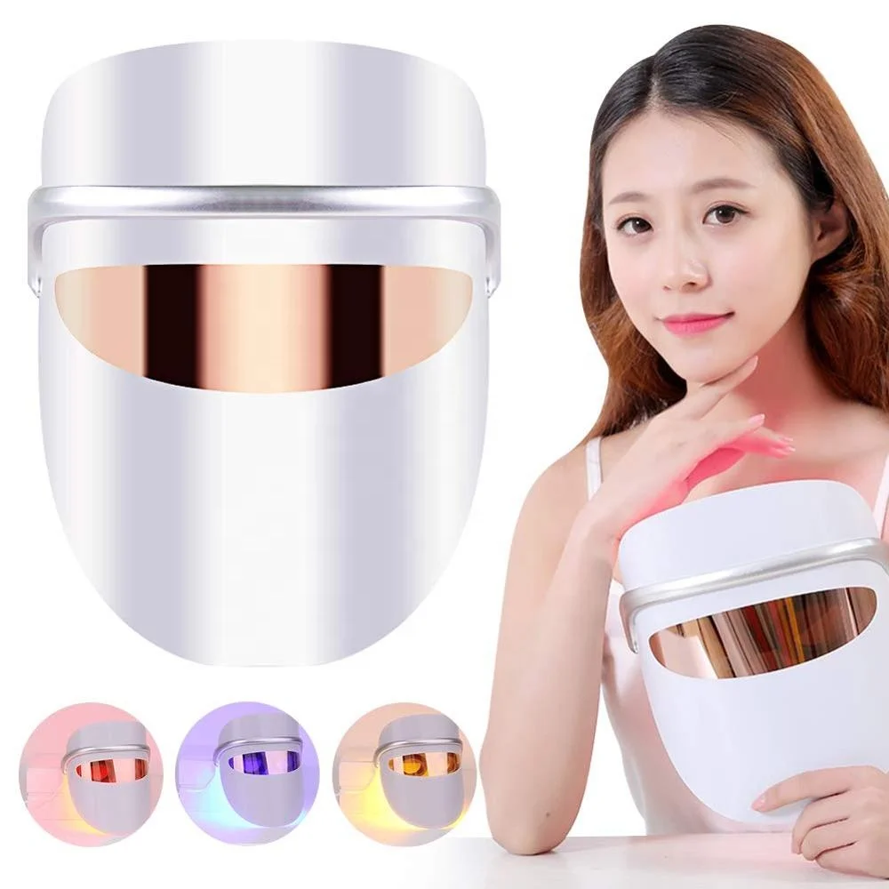 

New Design Skin care LED Mask Light Therapy LED Facial Mask with Eye Massager