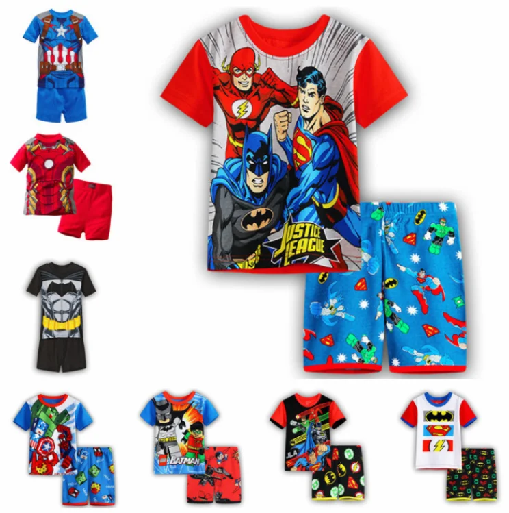 

Children Clothing Two pieces T shirt Set Summer Cartoon New Kids Cotton Cute Sets Baby Boy Clothes