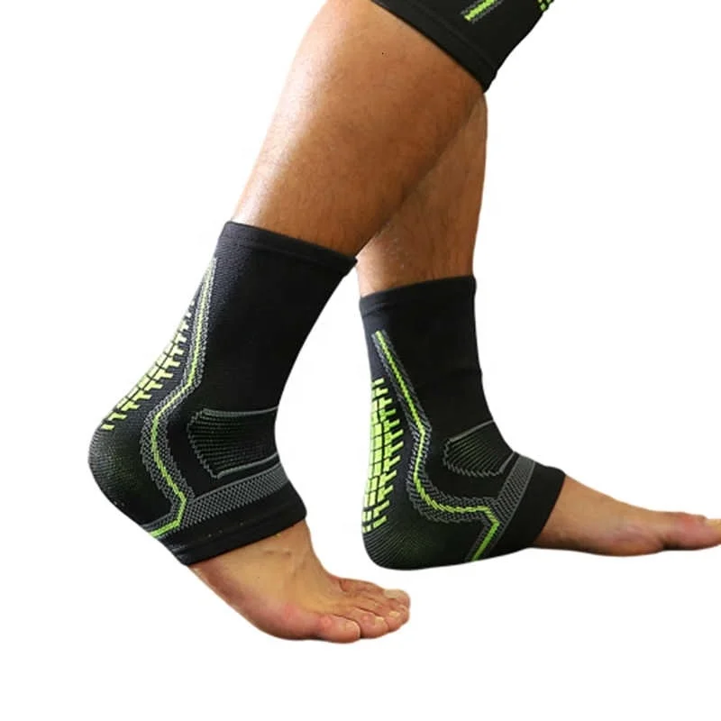 

Sports Compression Ankle Sleeve Support Brace Plantar Fasciitis, Green, gray