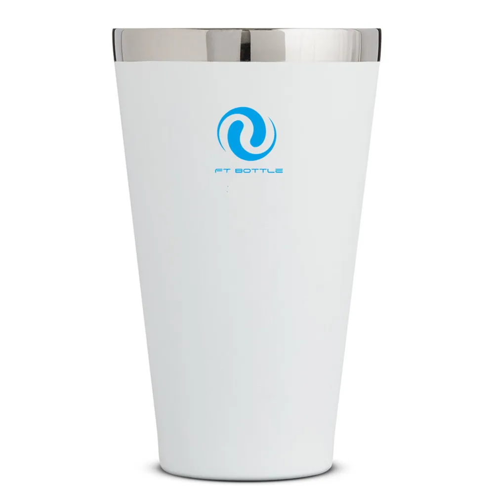 Durable 16oz Beer Tumbler  Double Wall Insulated Thermos Flask Stainless Steel Tumbler Cup for Outdoor Cup