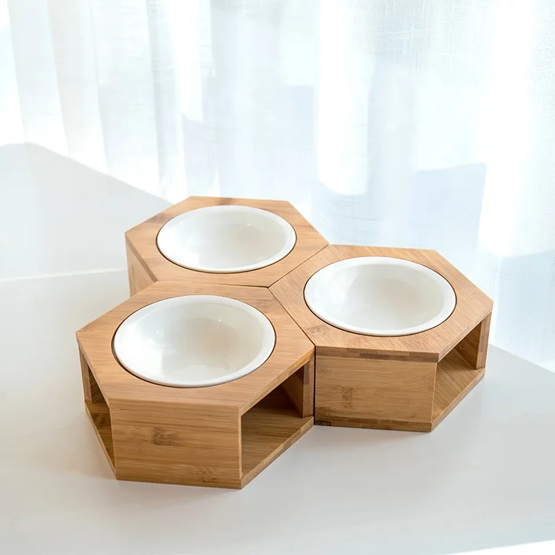 

Hot Sale Ceramic Pet Food Water Bowl Easy Clean Pet Dog Cat Feeder Pet Bowls