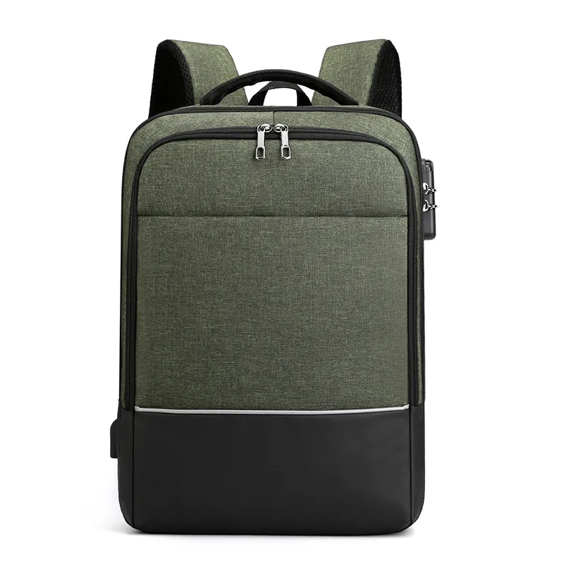 

Army green Backpack waterproof large capacity leisure business Backpack Laptop Bag schoolbag