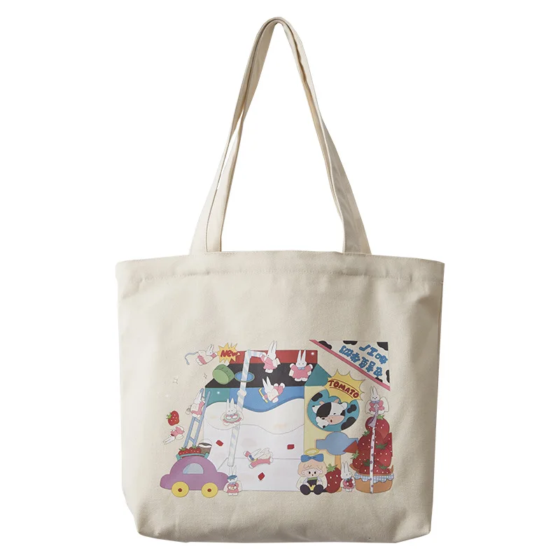 

Canvas Bag Cotton Bags Carry Large Shopping Trips Printing Tote Bag