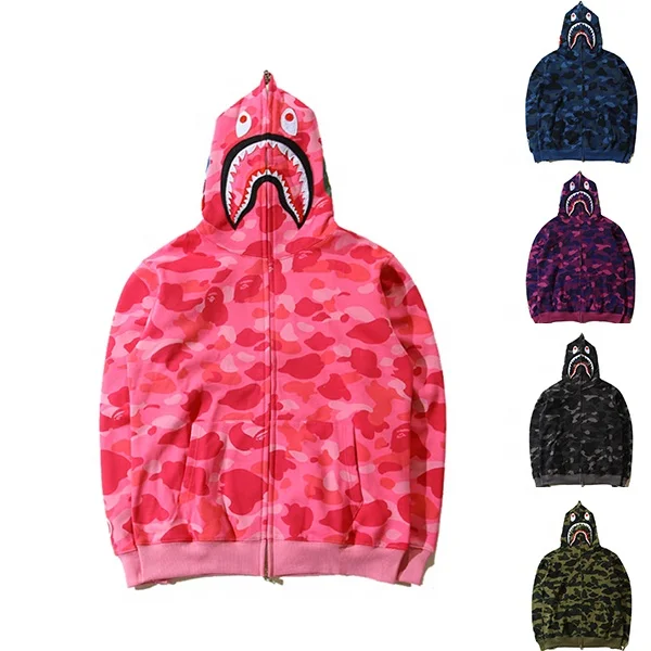 

Wholesale Customer Printed Oversized Crop Pullover Bape Hoodie Women And Men Long Sleeve Casual Hoodies, 5 colors