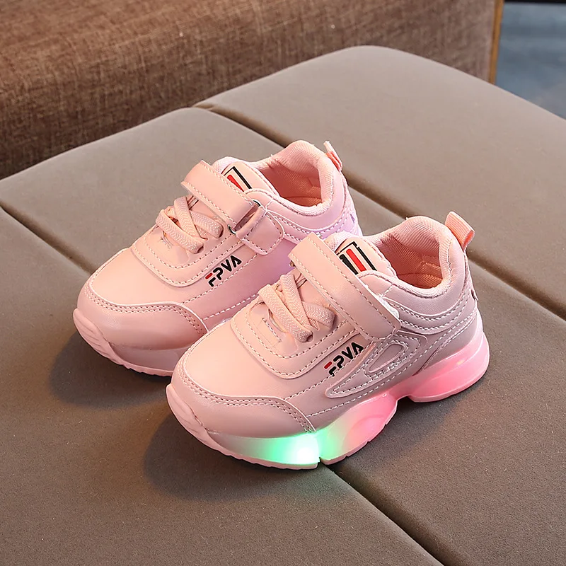 

2021 spring and autumn new lighted children's sports LED boys' casual shoes girls' sports shoes luminous shoes, Colors