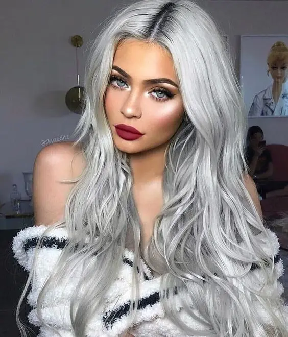 

Water Wig Hair Lolita Wig Cosplay Wigs for Women Synthetic Middle Parting Blonde with Fake Hair Long Body Wave Ombre 1b/gray