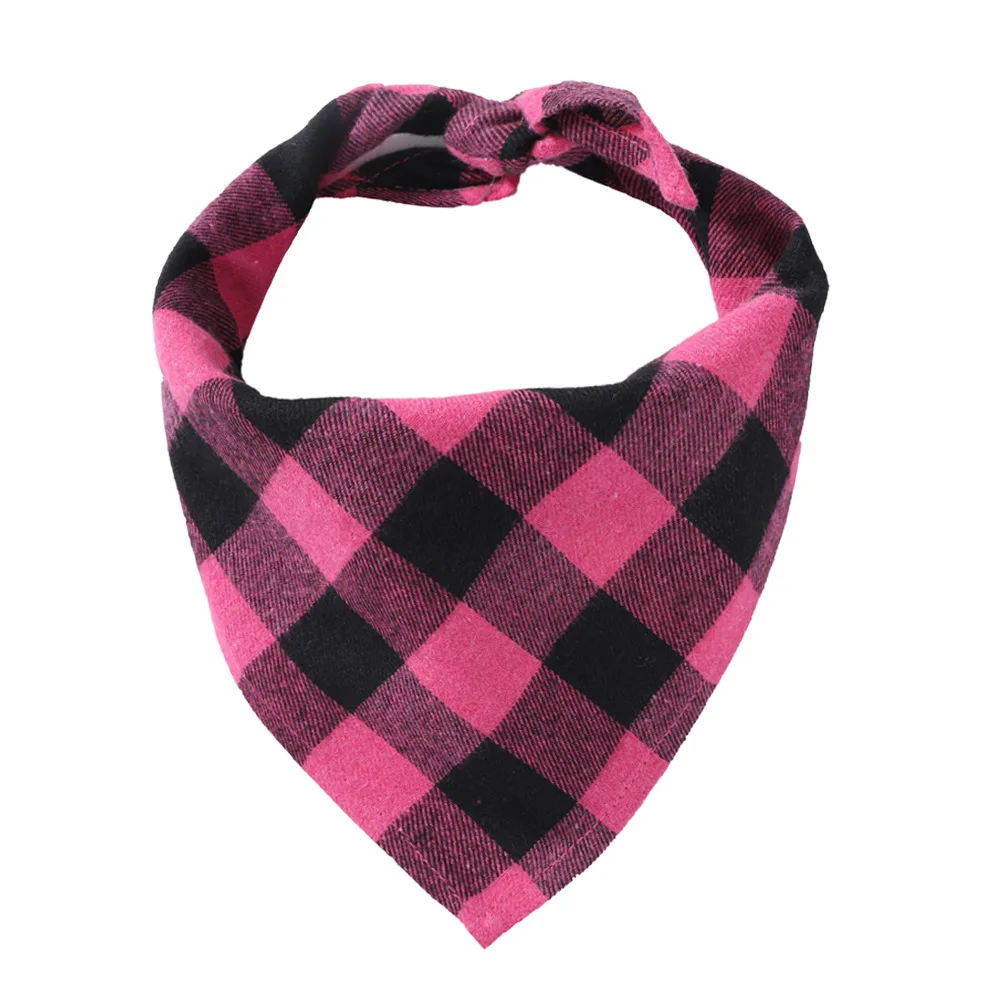 

Pet Washable Triangle Plaid Pet Bandanas Adjustable Dog ScarfPet Puppy Neck Scarf Dog Bandana, Multi color