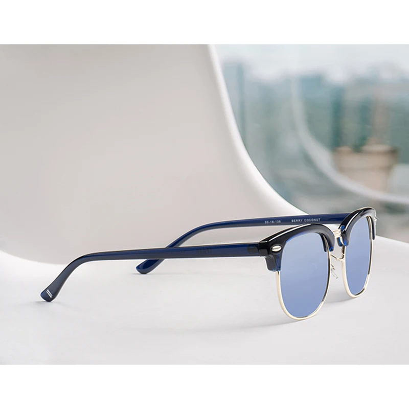 

EPHIU brand retro men women PC metal frame UV400 sun glasses polarized sunglasses