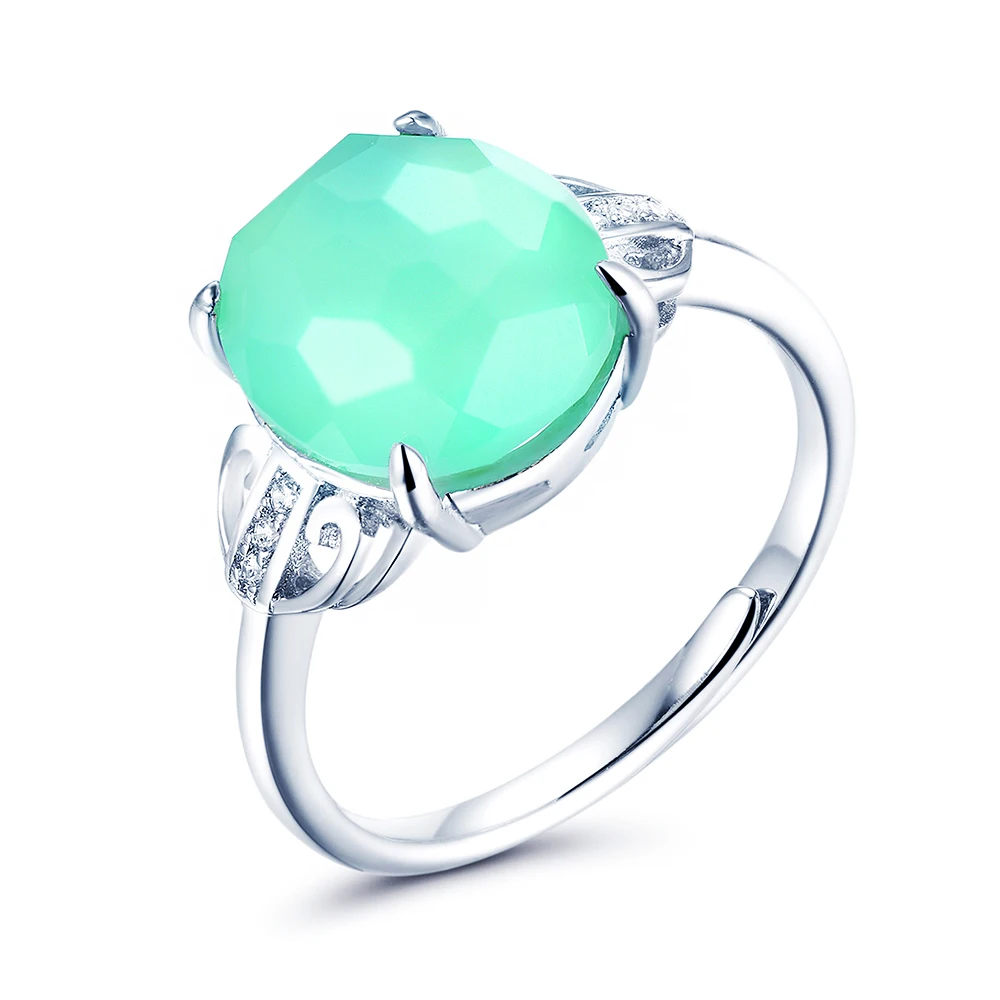 

SKA 925 sterling silver jewelry wholesale gemstone jewellery high quality and nice color natural gemstone silver women ring