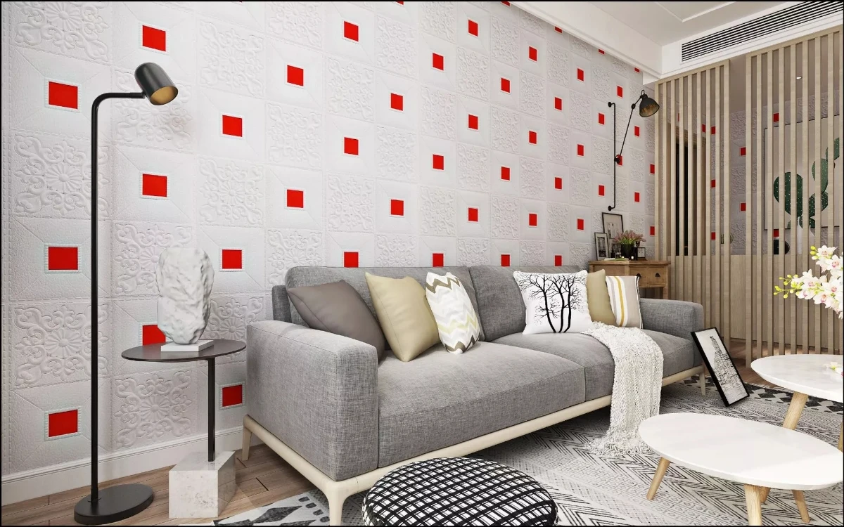 3d天花板壁纸壁画果皮和棍子接触壁纸3d墙板内墙装饰壁纸3d白色