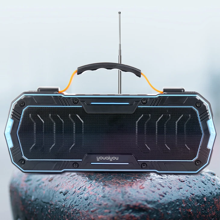 Wireless Speaker Support For Cyclic Charging Built In Super FM Antenna Hands Free Calls USB Speaker - ANKUX.COM