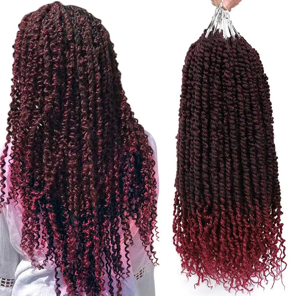 

Crochet braids hair extension passion twist synthetic attachments hair pre twisted passion twist crochet hair, 1b, t27, t30, tbug