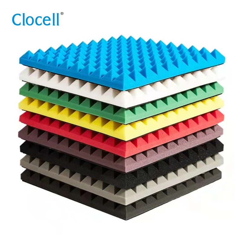 

Clocell 30*30*2.5cm Sound Proof Acustic Foam Wall Panel Mushroom Head Design Acoustic Panels