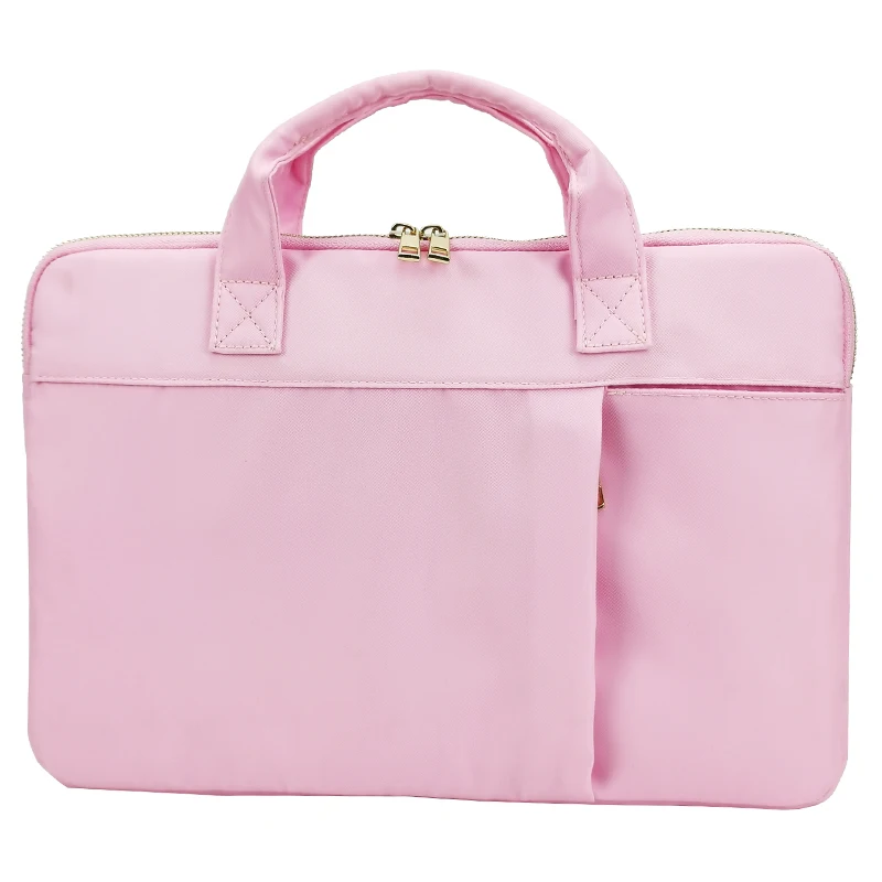 

Waterproof Custom Logo Computer Bag  Shoulder Laptop Bag Pink Laptop Bag for Women