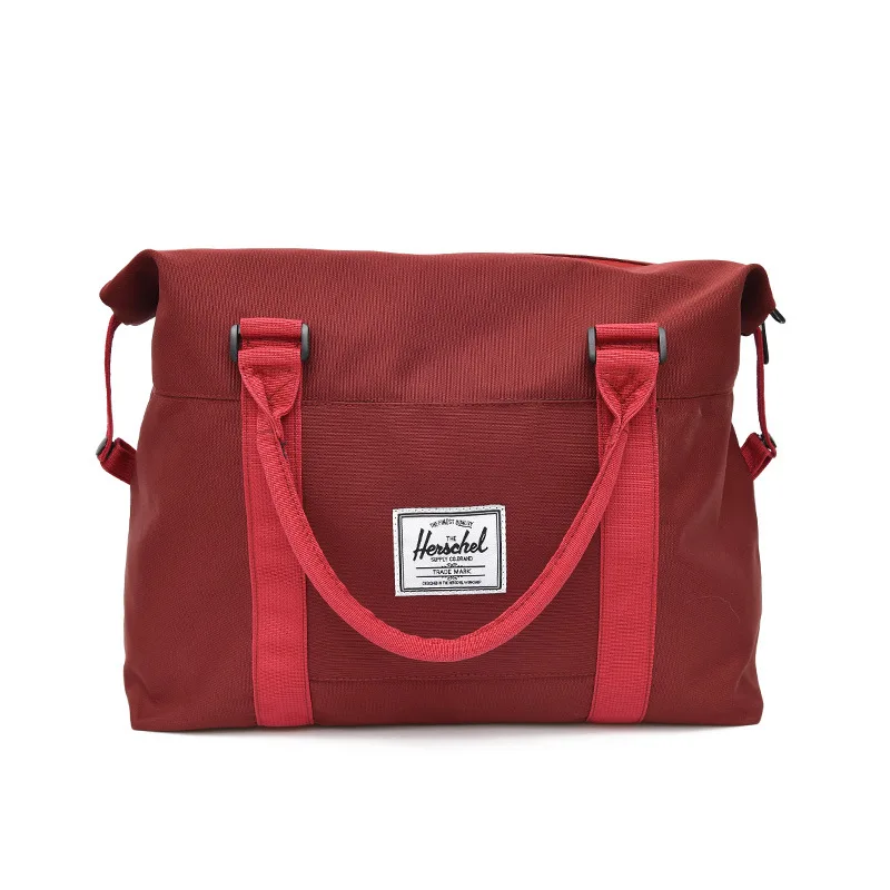 

Custom Logo Fashion Weekend Gym Sports Travel Canvas Duffle Large Capacity Fitness Leisure Waterproof Overnight Bag Handbag, Customized color