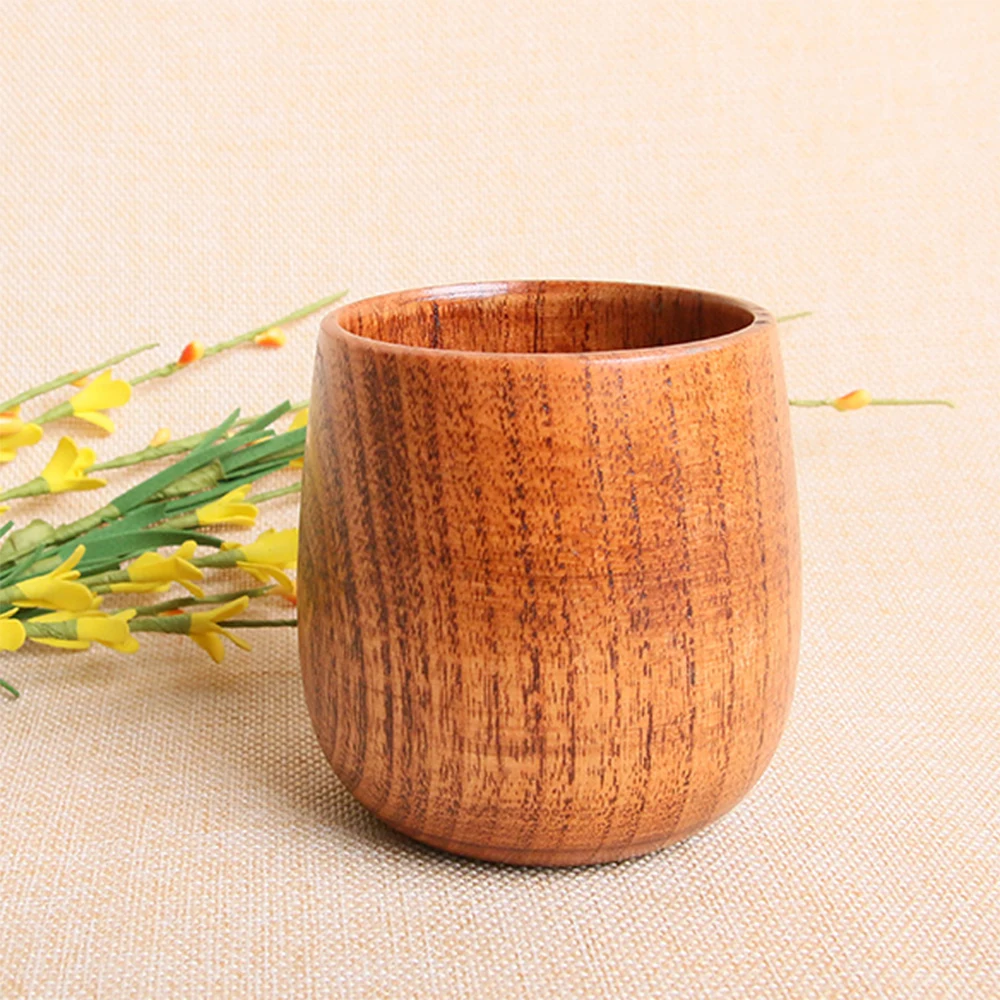 

Vbatty Natural Material Eco friendly Wood Cup Drink Cups For Coffee Tea Water