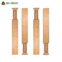 

Wood expandable Kitchen adjustable bamboo drawer divider