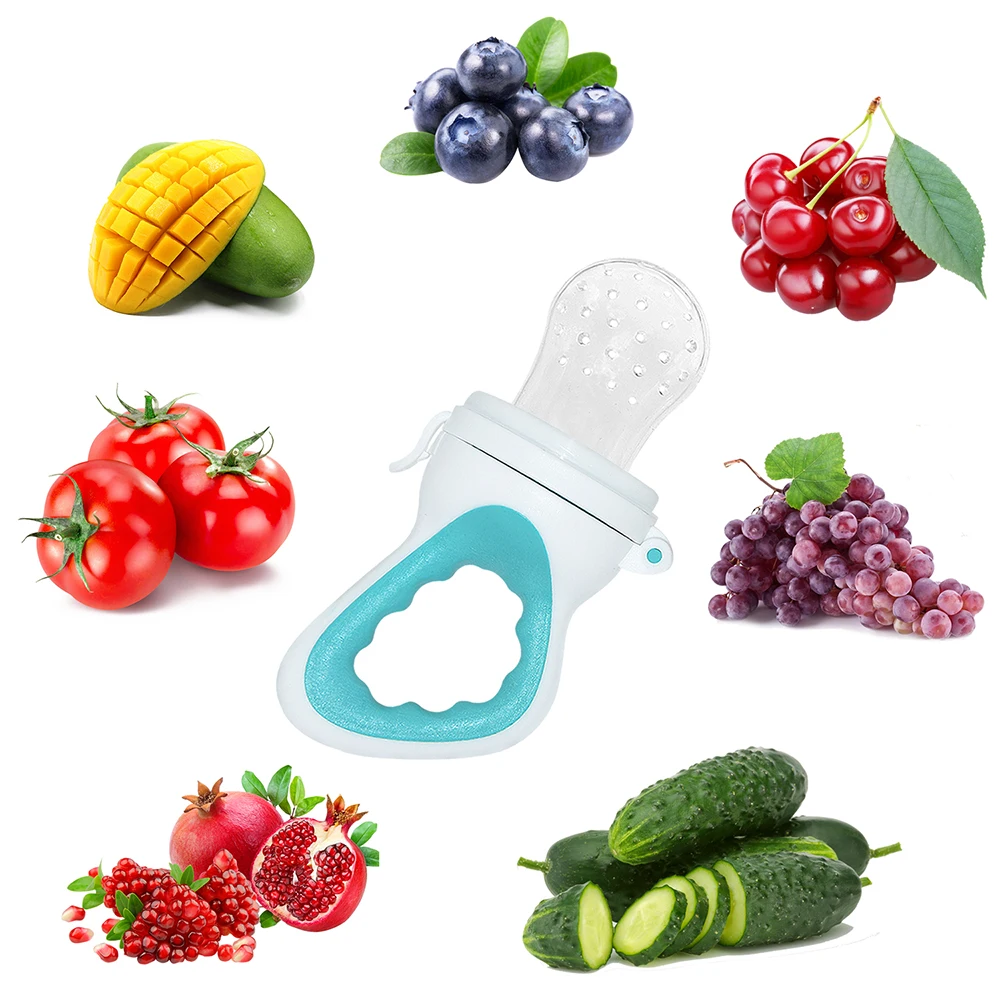 

Amazon Top Seller Food Grade Infant Nipple Teething Toy BPA Free Silicone Fresh Food Pacifier Baby Fruit Feeder, Customize color