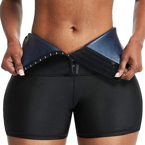 

Sweat Sauna Pants Body Shaper Slimming High Waist Tummy waist trainer shorts Yoga Leggings Shorts Sweat Sauna Shorts, Photo color