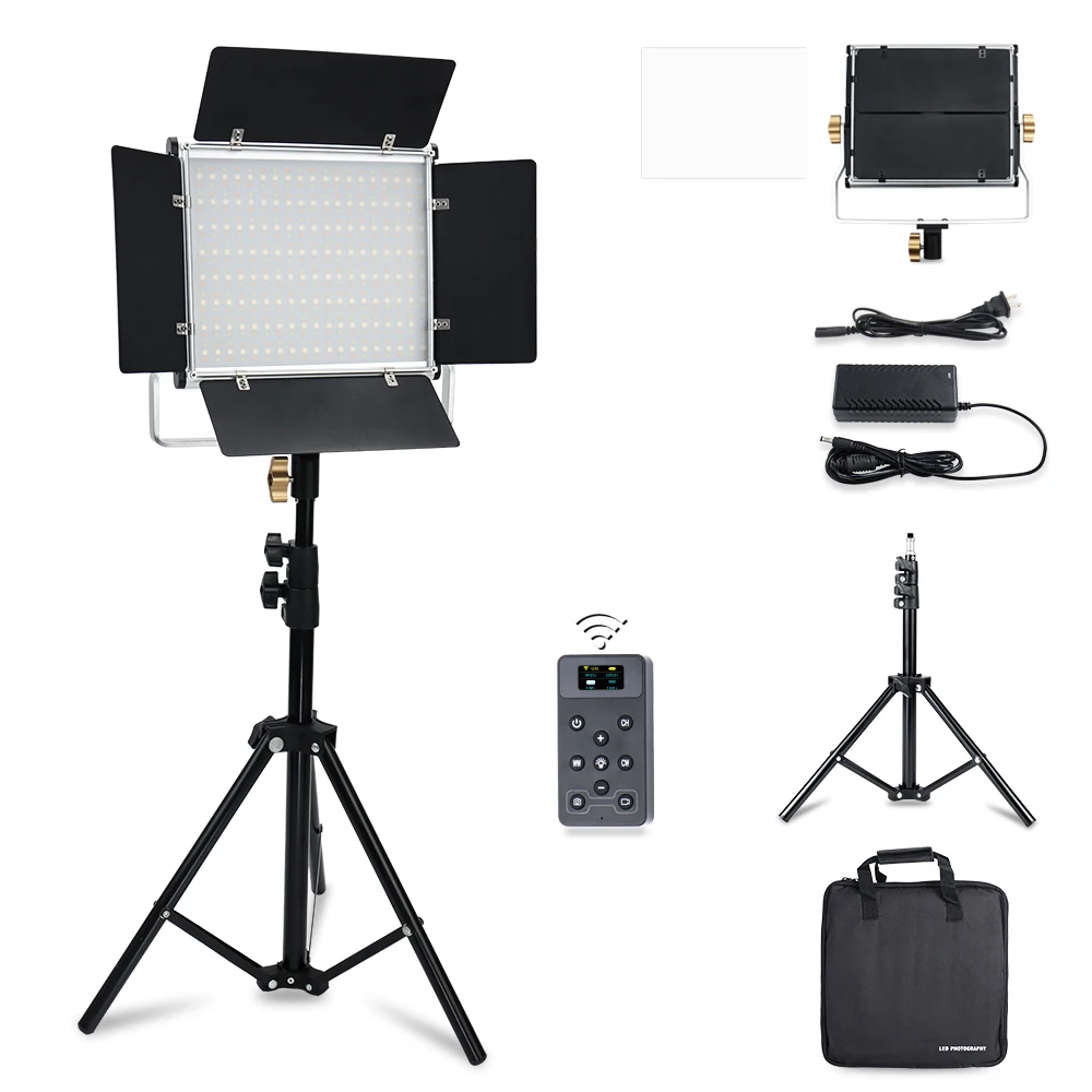 

W&5 W480 RGB Full Color Portable Video Light Remote control LED Photography Fill Light For Camera with 1.8m tripod