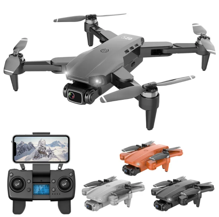 

2021 HOSHI L900 PRO Drone 4K HD Camera Brushless Motor 5G WIF FPV Foldable Quadcopter GPS Gifts, Black /silver/orange