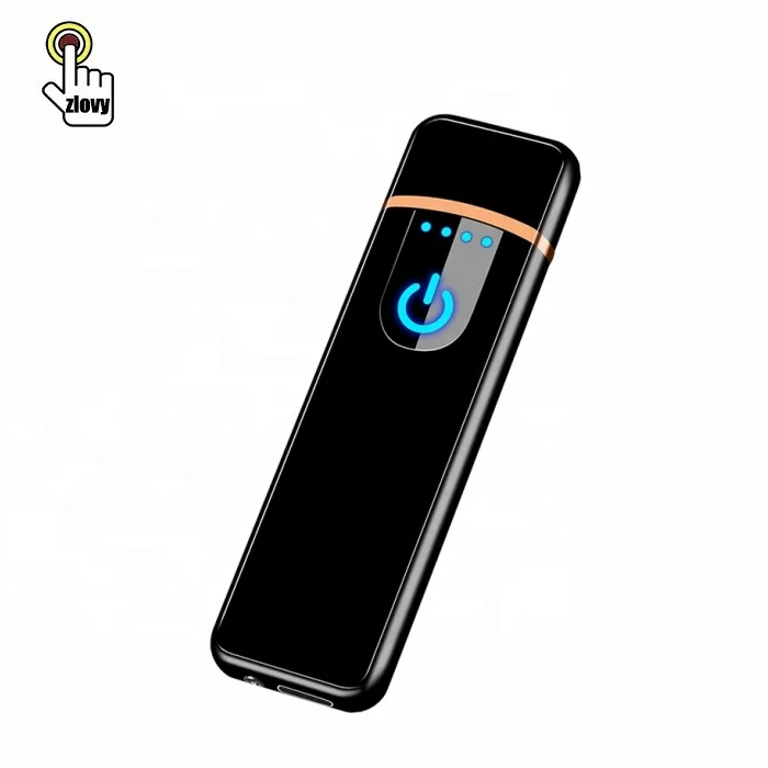 

New thin usb charging lighter touch screen electronic cigarette lighters cakmak small rechargeable electric lighter