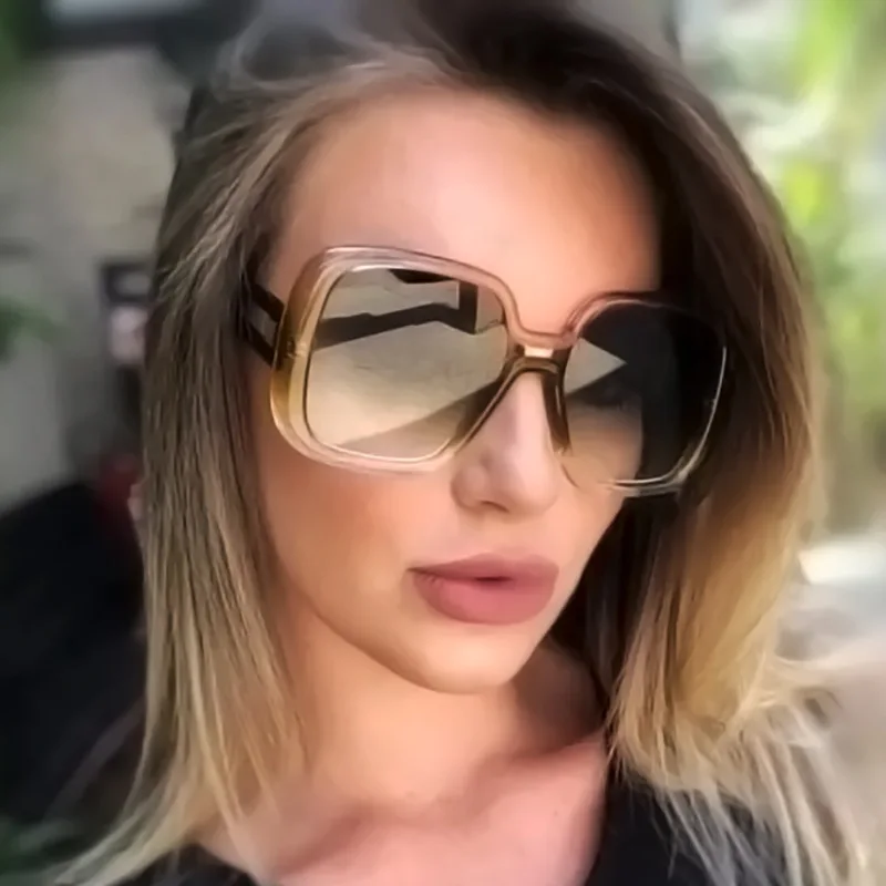 

Lmamba Large Size Frame Personality Wholesale Leopard Print Sun Glasses Gafas De Calidad Women Shades Sunglasses