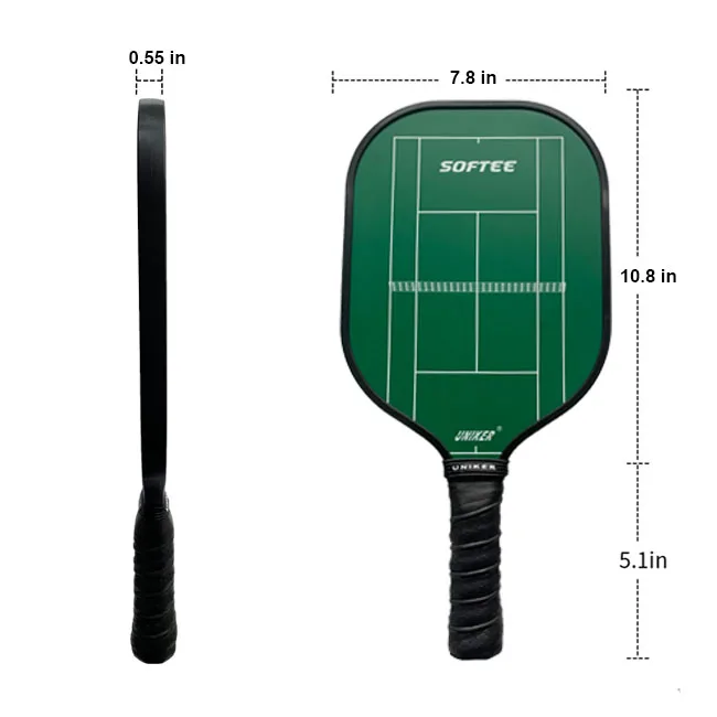 

Uniker Graphite Pickleball Paddle Lightweight Pickleball Racquet Pickle-Ball Equipment for Men and Women best pickleball paddle, Green