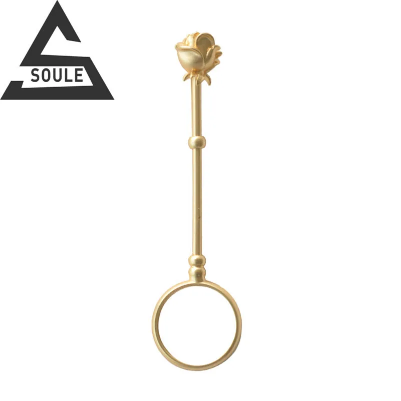 

New design smoking holder ring rose flower cigarette holder ring for women smoking ring smoking holder pipe, Gold and silver rose gold