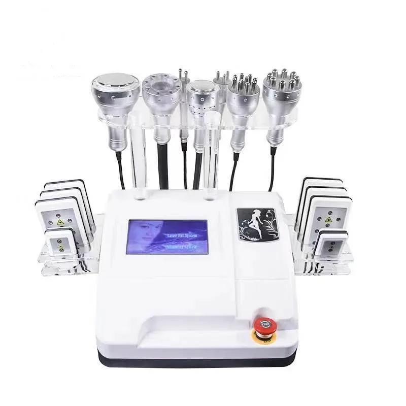 

8 in 1 40k Cavitation & Vacuum System Ultrasonic RF Laser Pads Body Shape Esthetic Fat Burning Weight Loss Beauty Device