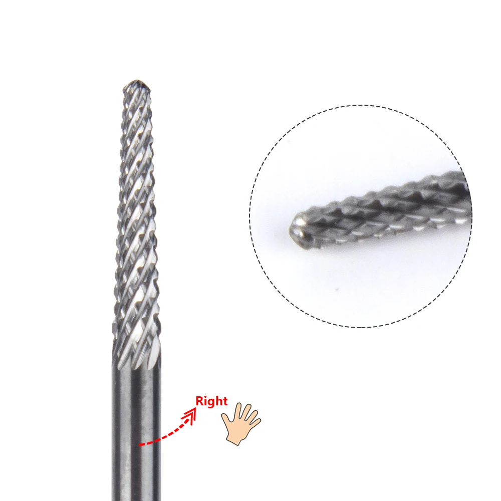 

Small Tapered Titanium Rounded Top Nail Drill Bit