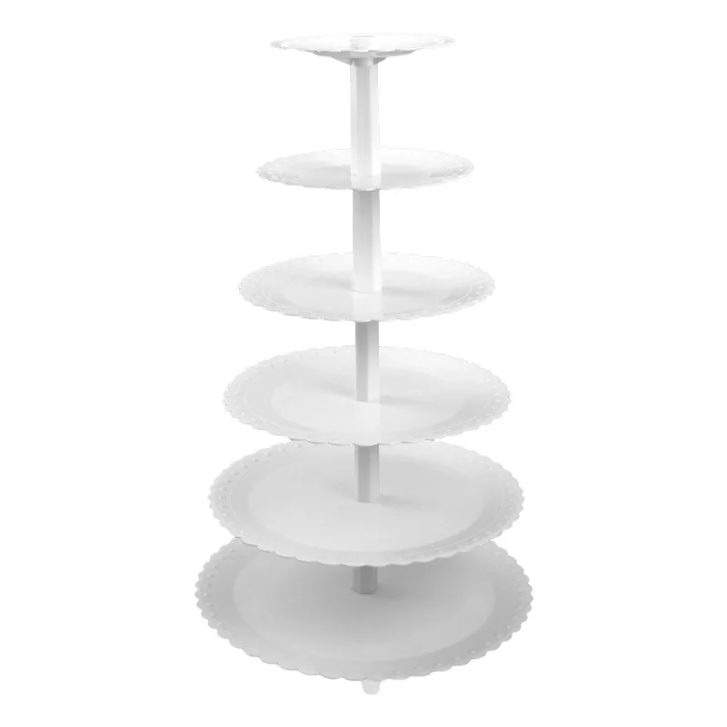 

Wholesale White High Quality Birthday Party Wedding Dessert Plate Display Tall Cake Rack For Cake