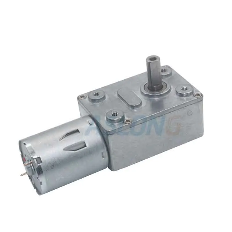 

JGY-370 High Torque Low Rpm Small Worm Gear Reducer Mini Gear Reducer Micro DC Worm Motor with Square Gear Box 6V 12V24V Dc IE 2