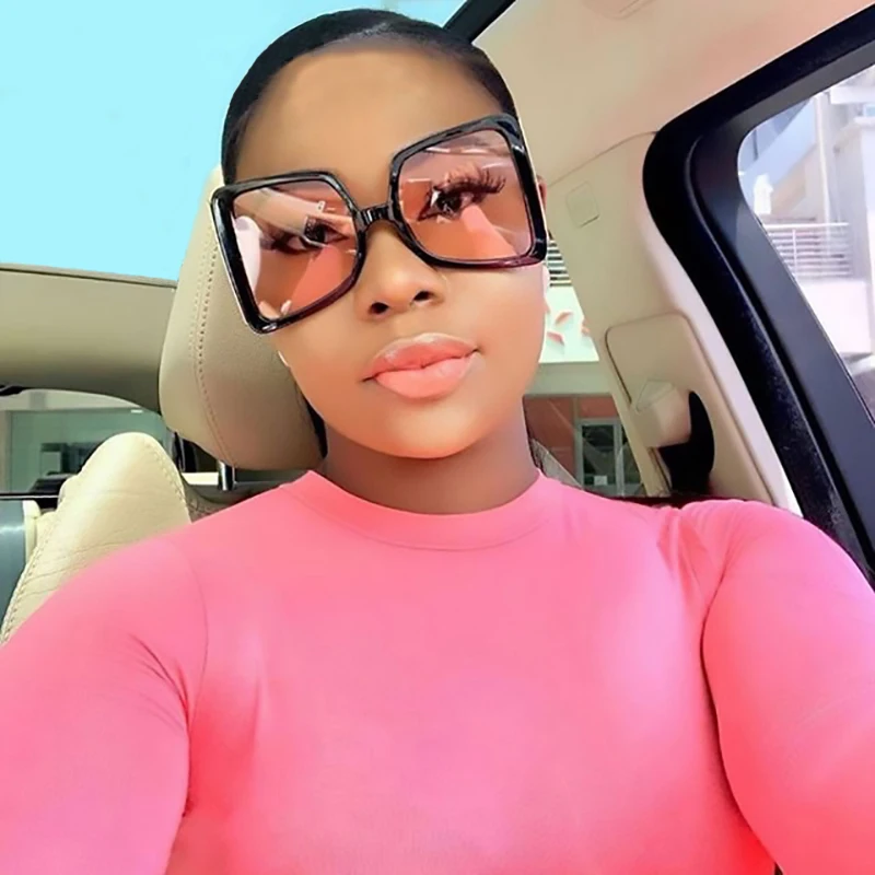 
OF8837 Newest Vintage Plastic Women Shades Sunglasses Luxury Oversized Sunglasses 2020 