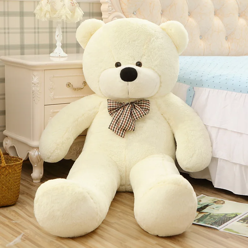 

hot selling promotional wholesale plush white &pink giant teddy bear stuffed toys