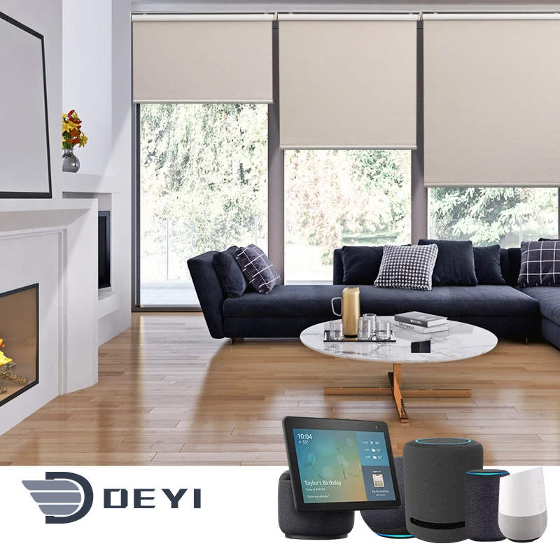

Deyi Smart motorized magic screen roller blinds blind kit, Customized color