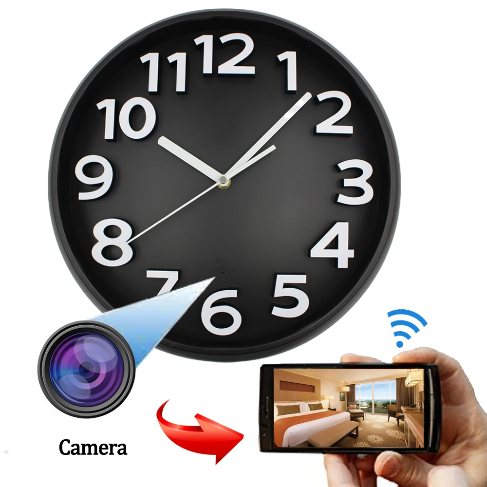 

HD 1080P Family Spy pinhole camera anti-theft CAMERA WiFi closed circuit TV hidden camera mounted with wall clock