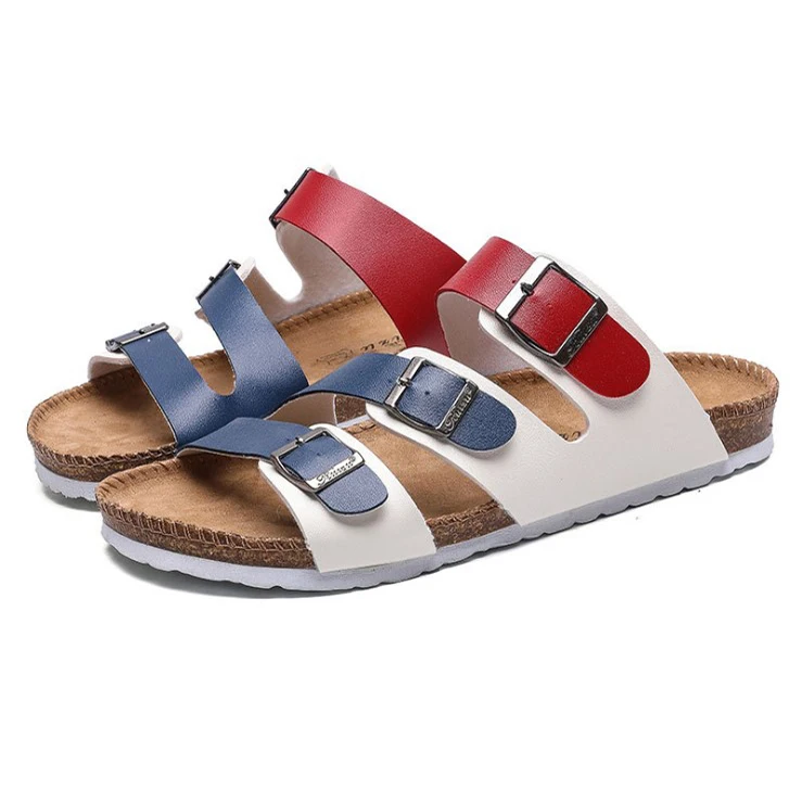 

men and women summer slippers unisex slides for adult beach sandals buckle strap adjustable sandals