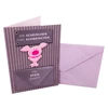 Wholesale Cute Pig Design Birthday Greeting Card