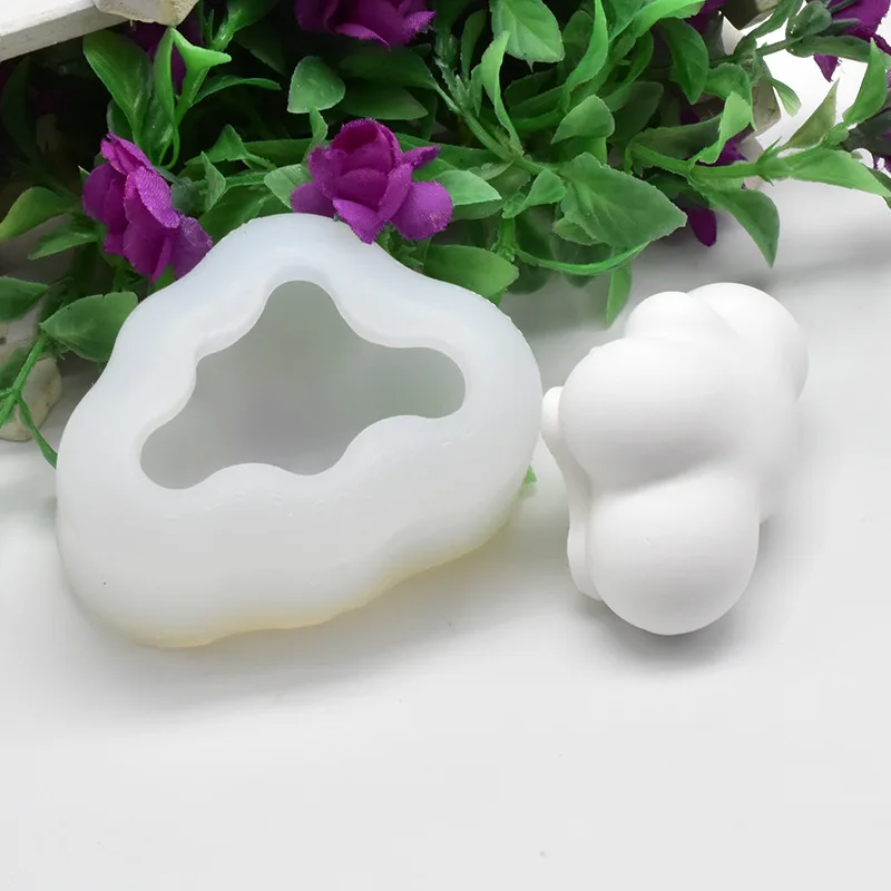 

DIY Baking Mold Cloud Shape Aromatherapy Plaster Cake Decoration Fondant Clay Decoration Silicone Mold for Baking Pastry