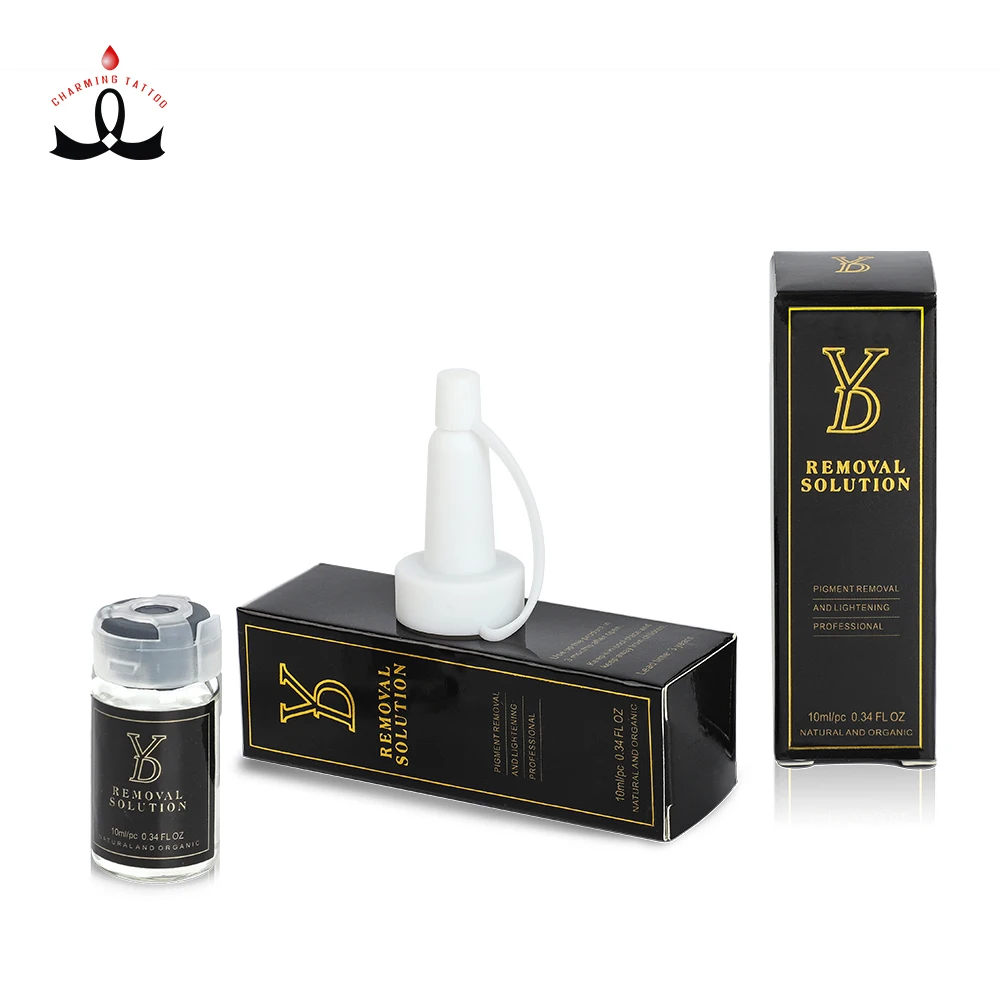 

New Arrival YD Liquid Removal Solution For Permanent Makeup Eyebrow Eyeliner Lip Old Tattoo Ink Pigment Fade, Black