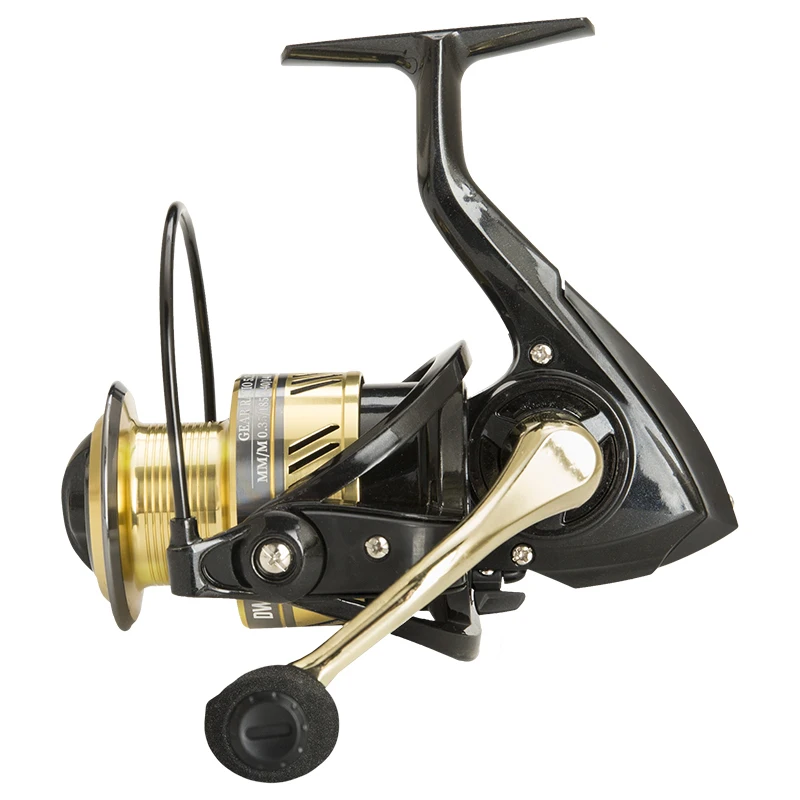 

3000 7000 Fishing Aluminum Metal Spinning Fishing Reel, Black+gold