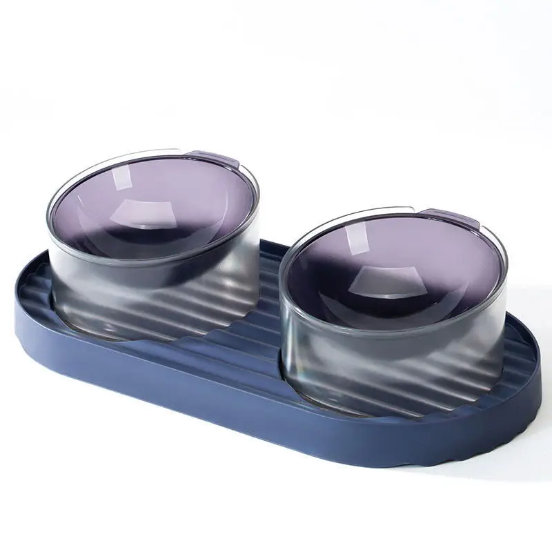 

2021 Fashion Elevated Stand Dog Stainless Steel Bowl PC Pet Double Small Size Dog Cat Pet Bowl