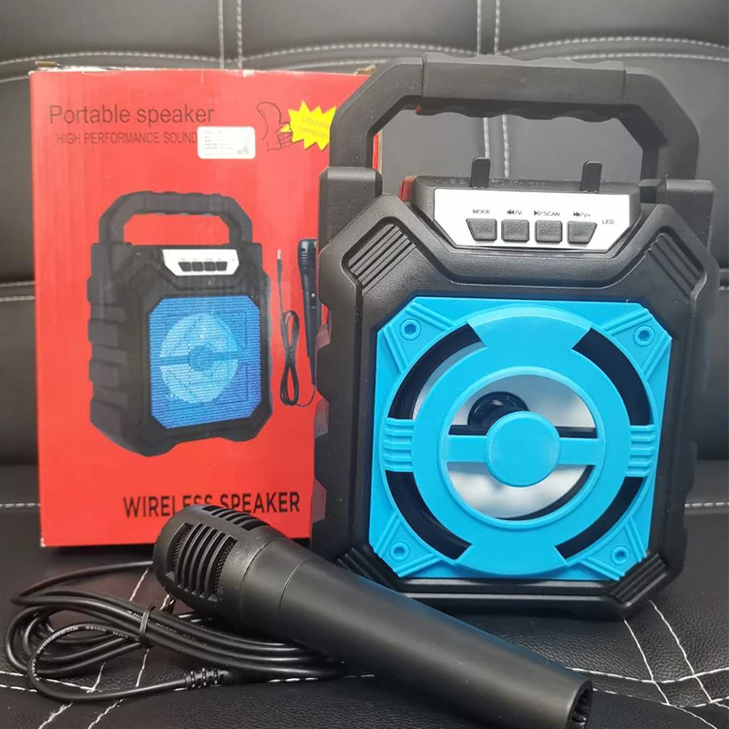 

Outdoor Multimedia Wireless Portable Speaker With Wired microphone 668H