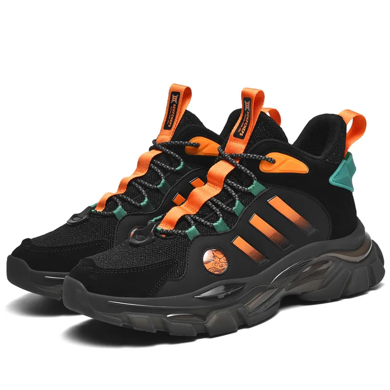 

Three bars men's shoes luminous student casual running shoes, 3 colors