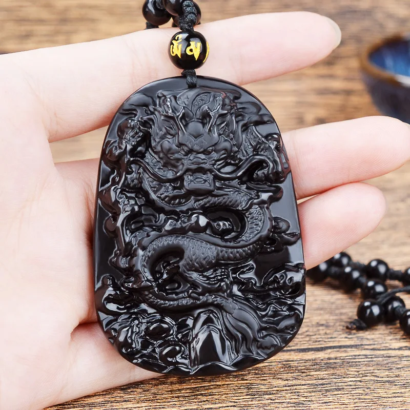 

Natural jade men women dragon tablet pendant necklace jewelry jade dragon necklace wholesale